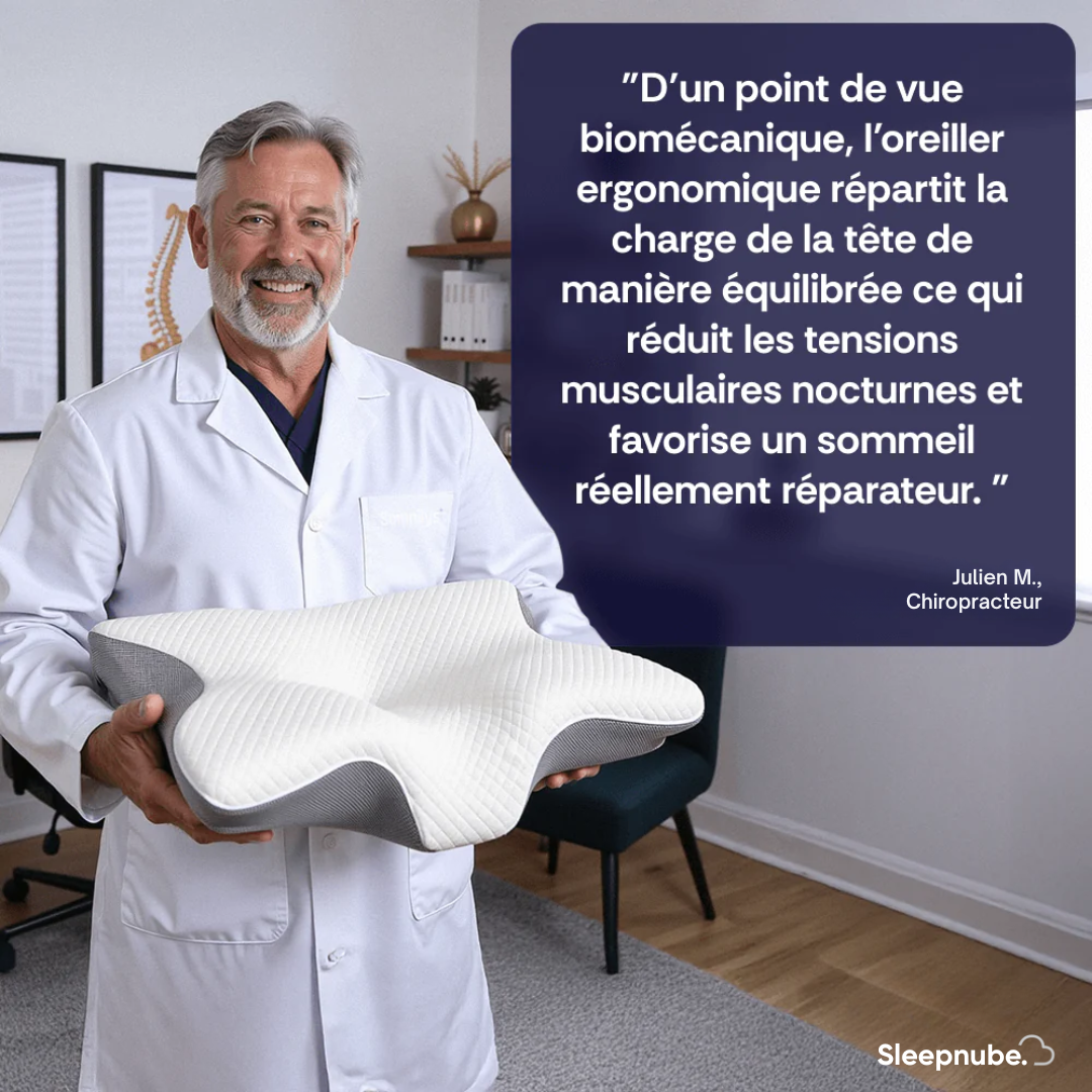 ComfyNest® Oreiller cervical en mousse viscoélastique