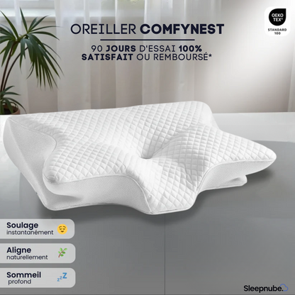 ComfyNest® Oreiller cervical en mousse viscoélastique