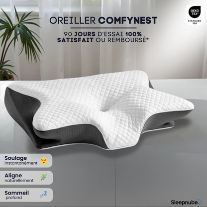 ComfyNest® Oreiller cervical en mousse viscoélastique