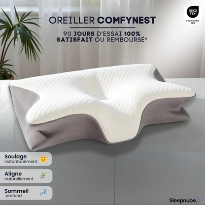 ComfyNest® Oreiller cervical en mousse viscoélastique