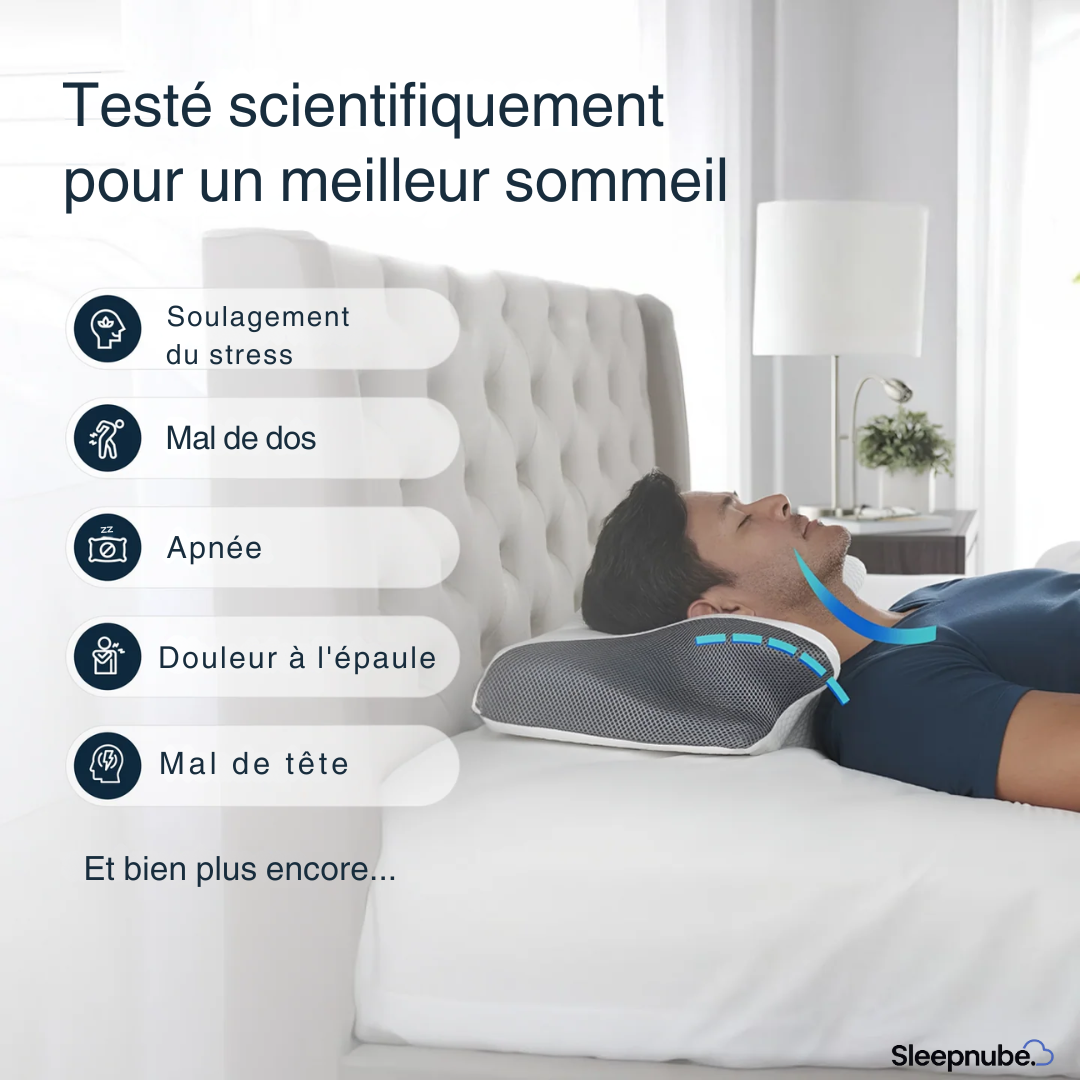 ComfyNest® Oreiller cervical en mousse viscoélastique